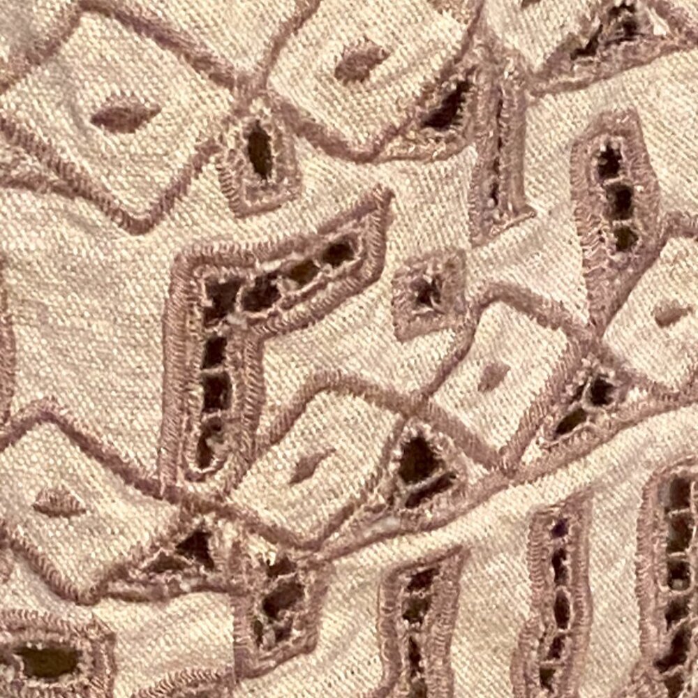 SURYA Art To Wear Vintage Women Cardigan Beige Embroidered Eclectic Size L - Picture 4 of 8